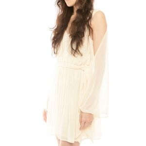 Bluejuice long open-sleeve tie waist dress xs